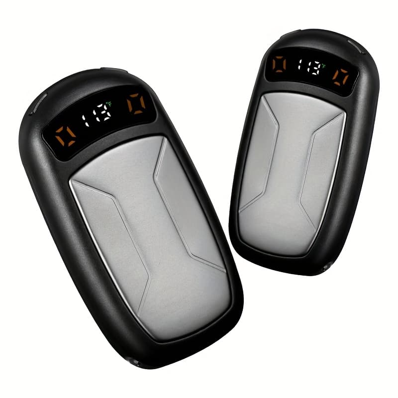 TEMU 2 Packs Rechargeable Hand Warmers With Cob Light, Portable Magnetic Electric Hand Warmers With 12hrs , With Cob Lights, Provide High , Best Christmas Gifts, Winter Gifts For Women Men