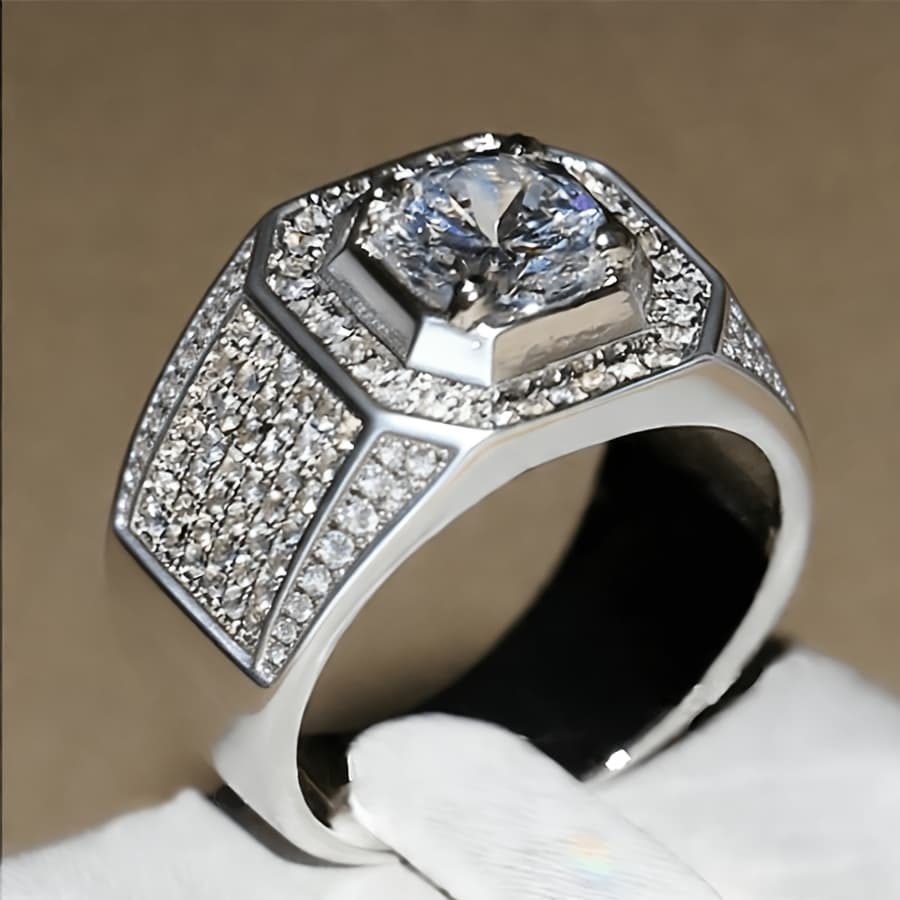 TEMU 1pc Fashionable Exquisite Ring Retro Ring Women's And Men's Rings Daily Claim Birthday Gifts Anniversary Gifts Gifts Christmas Gifts