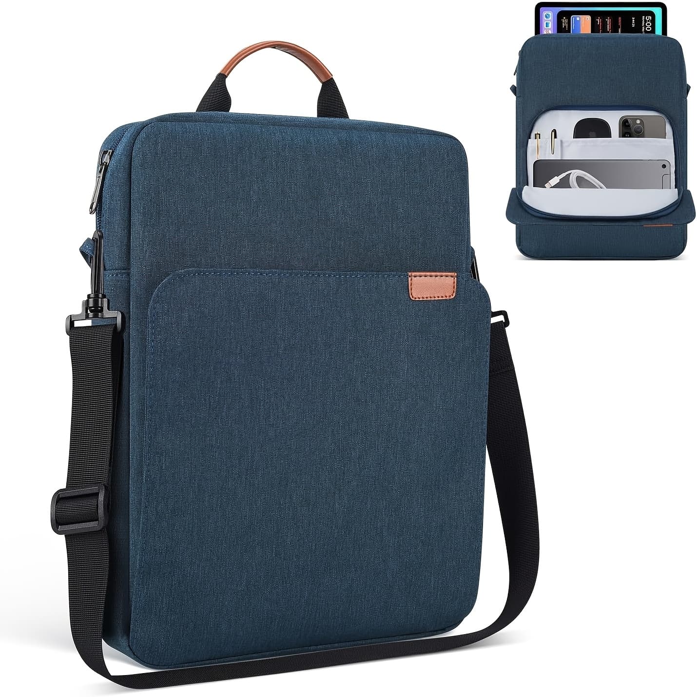 TEMU 2024 New Handbag High-end Laptop Bag Portable 9-13 Inch Electronic Digital Tablet Pack