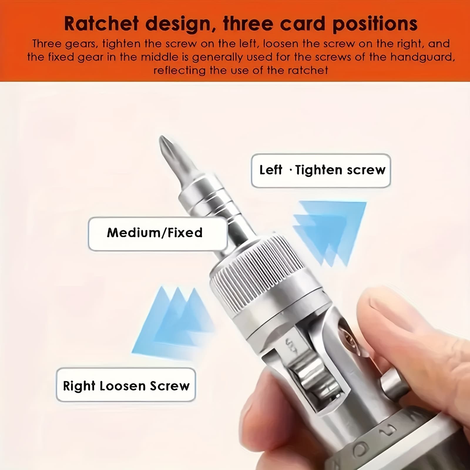 TEMU Professional Ratchet Multi-functional Screwdriver, With Magnetic Tip And Multiple Bit Types - Ideal For Diy And Repairs