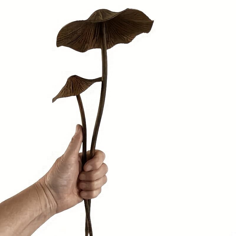 TEMU 2pcs Of Rustic Metal Mushrooms, A Set Of 15.75 Inches And 11.42 Inches Mushroom Combination, Garden Decoration, Rusty Metal Mushroom Decoration, Suitable For Insertion Into Gardens, , And