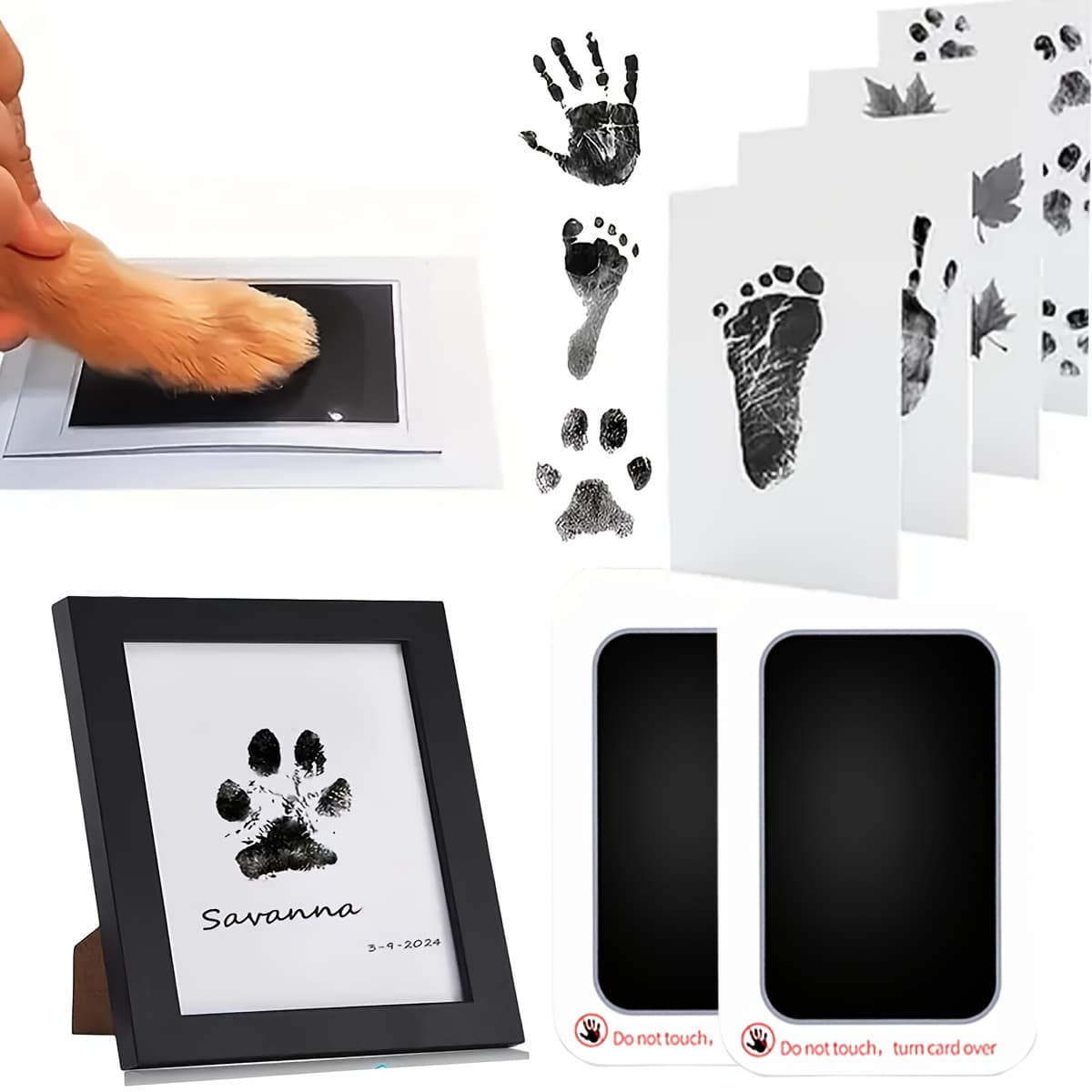TEMU This Is A 4pcs Set Designed For Your Pet's Effortlessly. It Includes Tools Suitable For Cats And Dogs, Making It Ideal For Keepsakes. A Perfect Gift For Your Pet