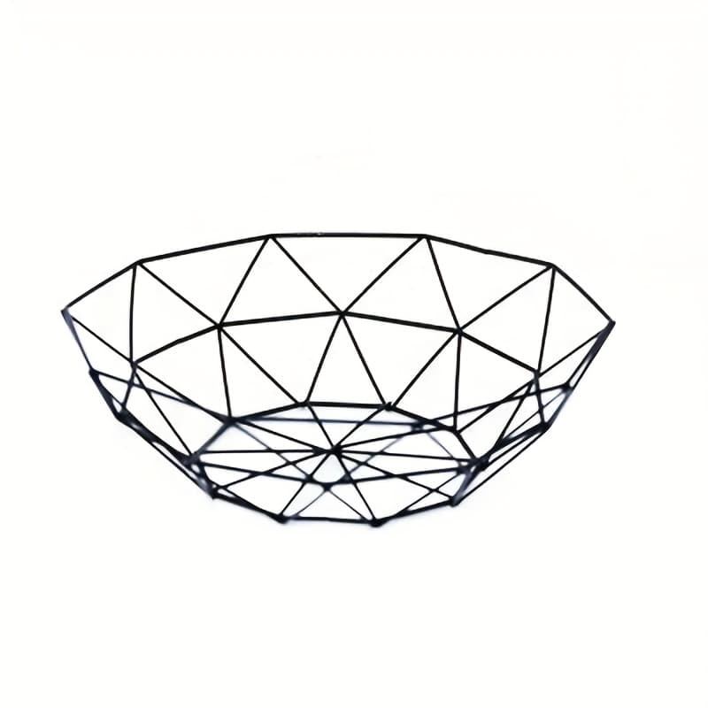 TEMU 1pc Of A Fruit Basket - A For Home Use, Perfect For Snacks And Creative Fruit Display. This Iron Art Hollow Fruit Basket Serves As A Solution