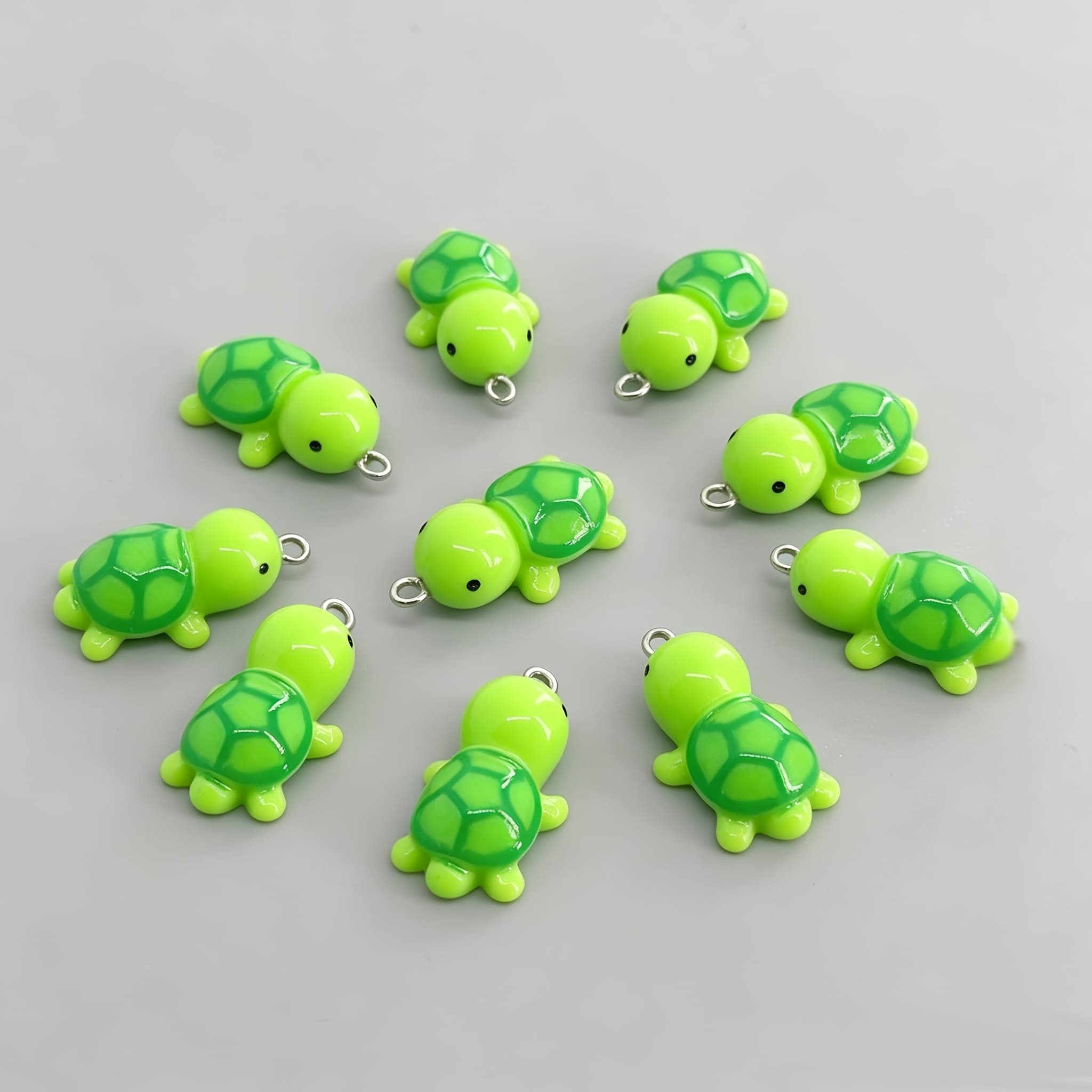 TEMU 10pcs 3d Charms Animal Pendants For Jewelry Making Diy Handmade Necklace Earrings Accessories