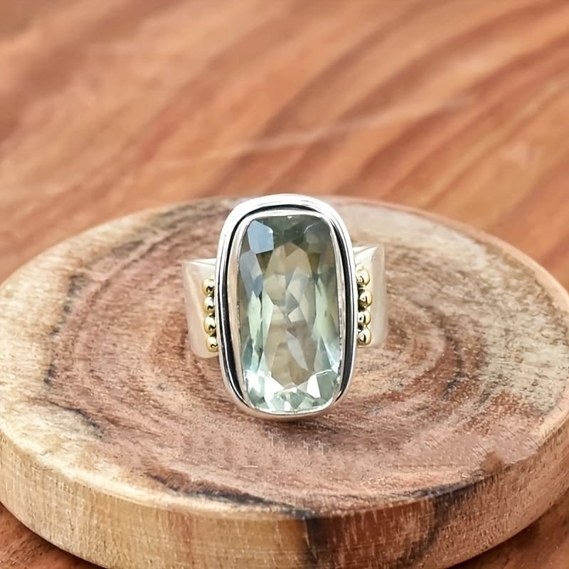 TEMU Elegant Ring With Cubic Zirconia - Weddings, Engagements & Parties - Vintage Style Gift For Her