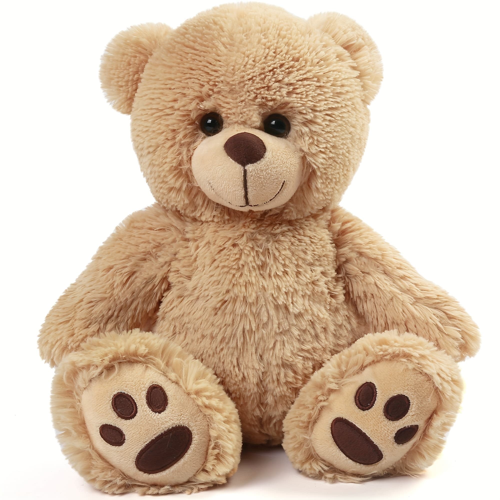TEMU Teddy Bear Stuffed Animals, 15 Inch Brown Teddy Bear Plush Toy, Cute Hugging Gift For Kids On Christmas Valentine's Day, Boys Girls Children Christmas Birthday Gifts, Easter Decoration