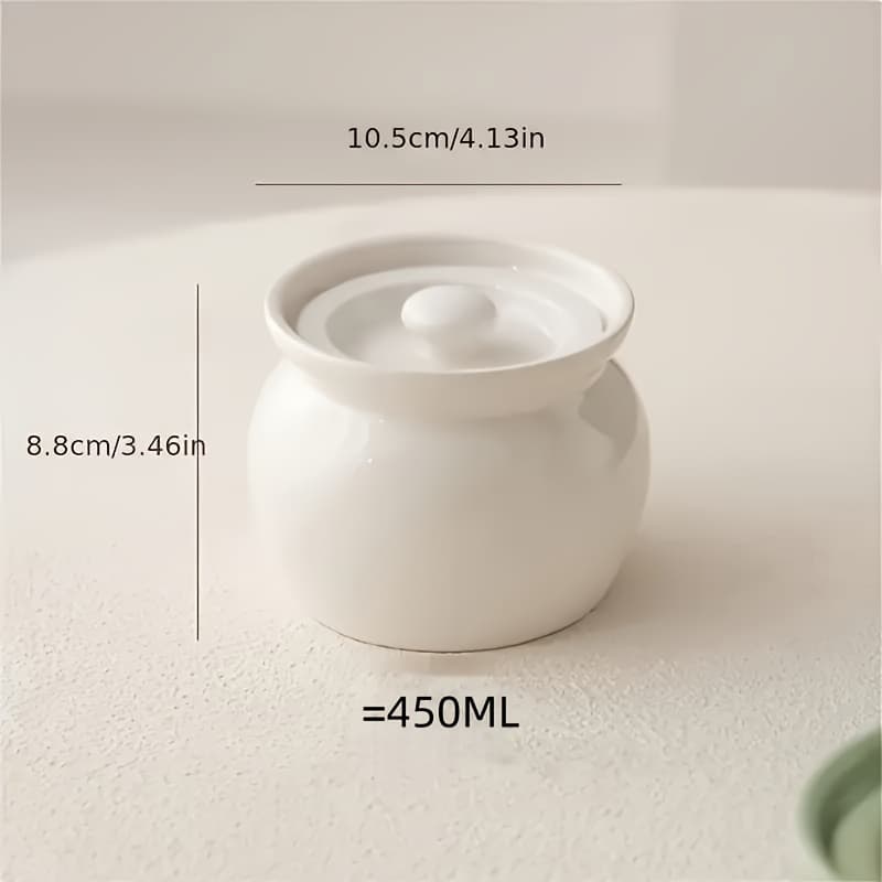 TEMU Ceramic Water-separated Pot Household Steaming Pot Stew Pot Soup Clay Pot Soup Clay Pot 1 Person Pot