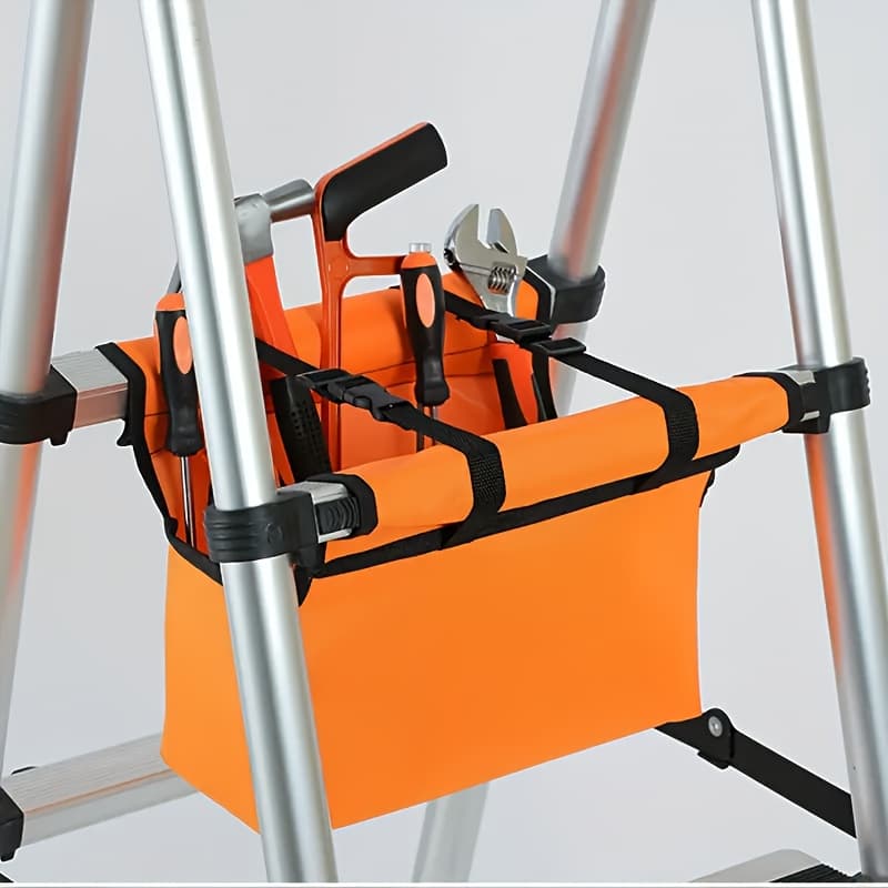 TEMU Folding Ladder Tool Bag - Telescopic And Extendable Ladder Storage Hanging Bag Tool Bag