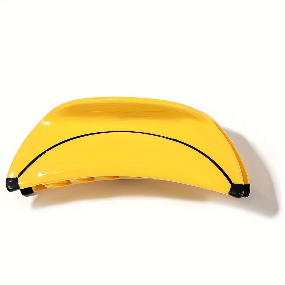 TEMU Simple Banana Fruit Vinegar Acid Hair Clip, Non-slip Hair Grab Clip, Shark Clip, Ponytail Hair Accessory, Gift, Claw Clip For Women
