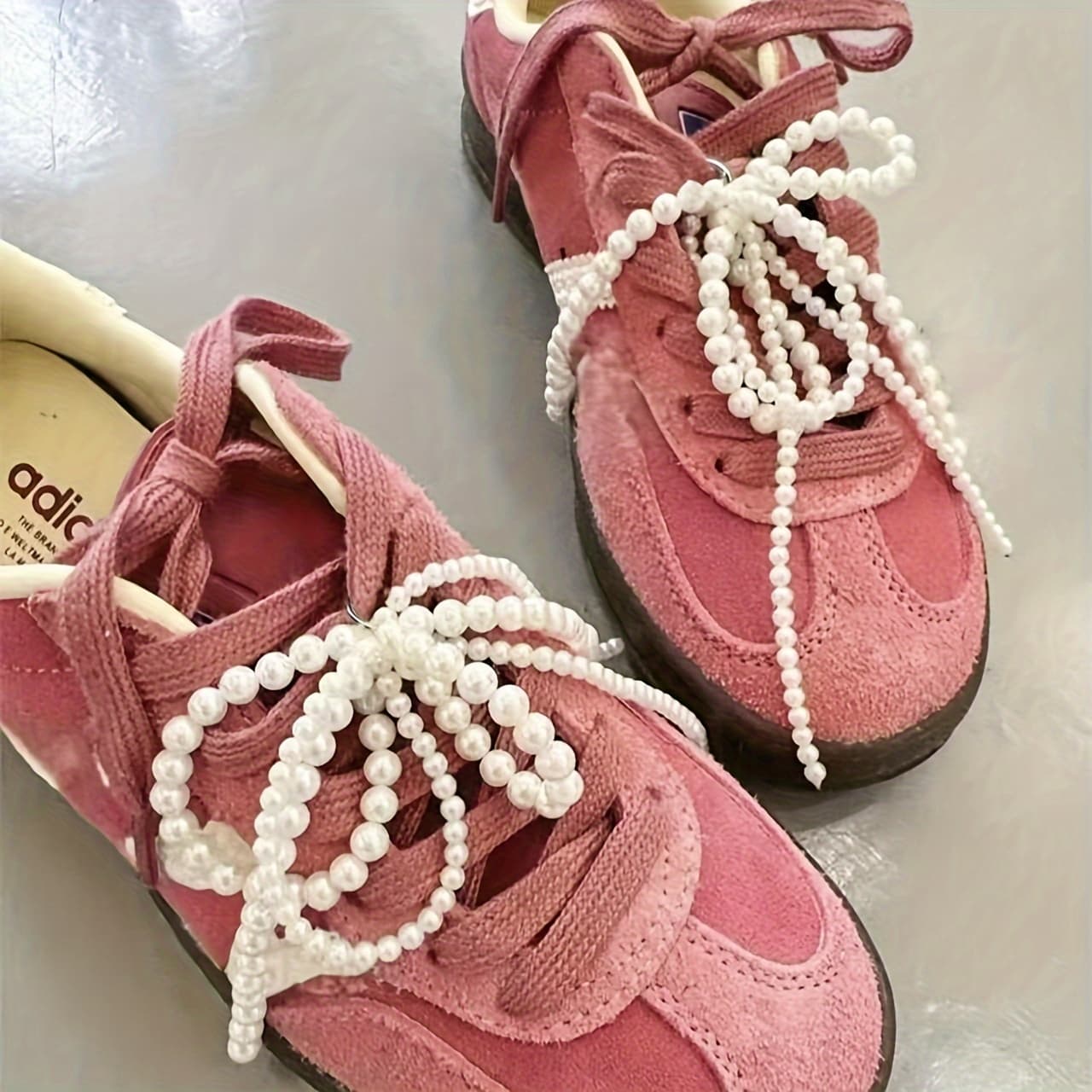 TEMU 2pcs/set, Shoe Additions, 3d Bowknot Beaded Detachable Shoe , Versatile Decorative Clips For Sneakers/boots