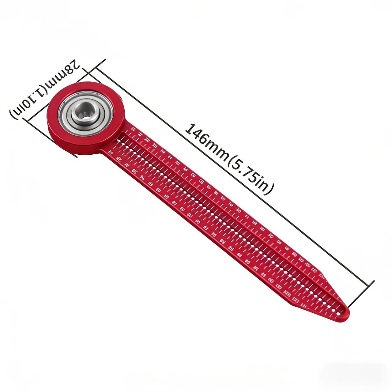 TEMU A Multifunctional Compass Professional Carpenters! -duty Aluminum Structure Is Durable, Includes Set Of Ruler And Marking