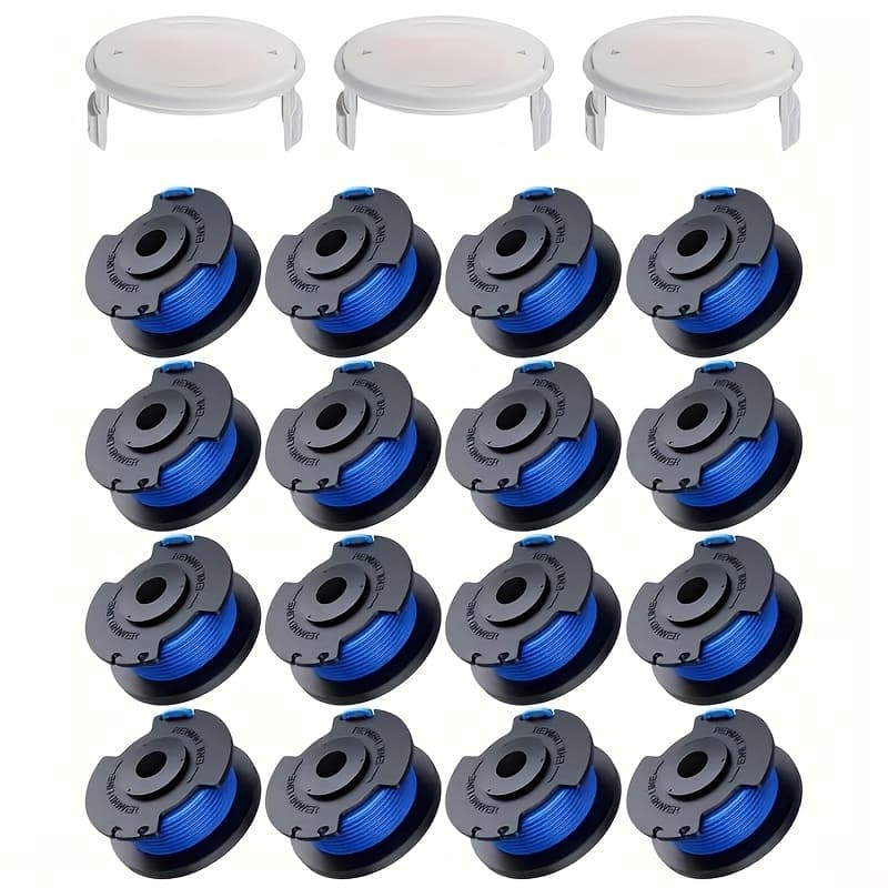 TEMU Eventronic Line String Trimmer Replacement Spool, 0.065-inch Spools Compatible With Ryobi 18v, 24v, And 40v Cordless Trimmers (pack Of 16)