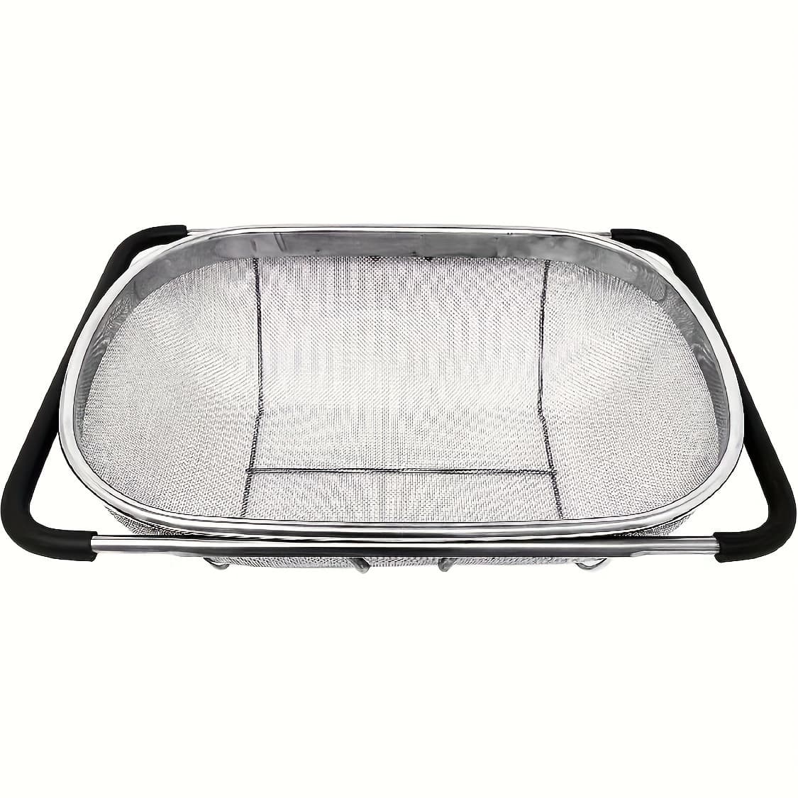 TEMU Stainless Steel Fine Mesh Strainer And Drainage Basket For Vegetable Filtering - Kitchen Essential, Food-safe, Filtering Vegetables