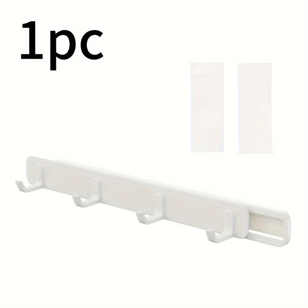 TEMU 1pc Wall-mounted Retractable Hook: , Aesthetic Room Decor, Suitable For Bathroom Bedroom, And Kitchen Storage, Utility Hooks
