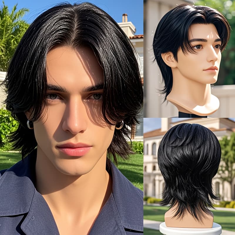 TEMU Academy-style Wigs, Black Wigs, And Wigs For Everyday Wear Are More Suitable As A Gift For The Back-to-