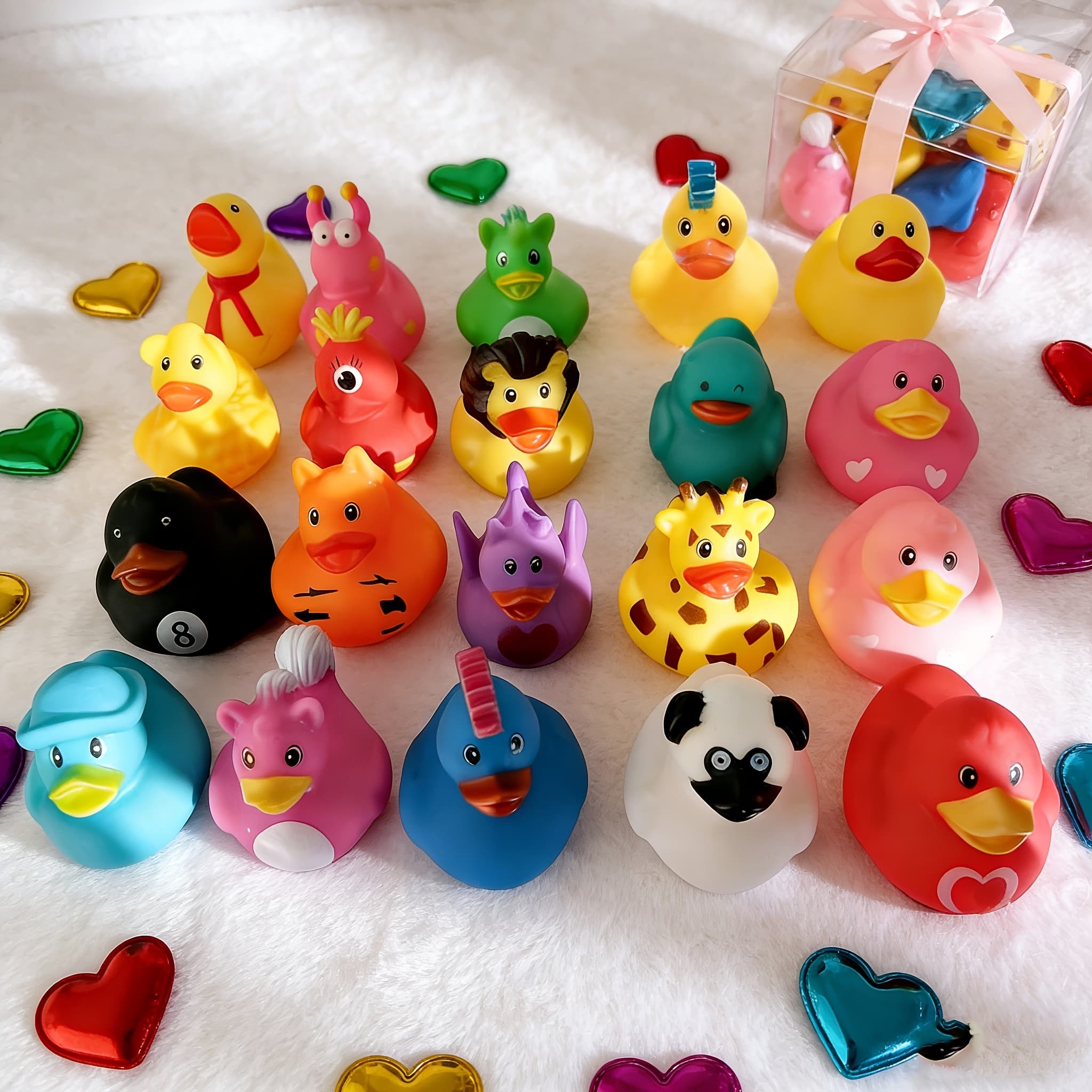 TEMU Gift For Her/him 100/200 Pack Duck For Floater Toys And Kids Game Baby Bath Toy Party Centerpieces Favors, Birthdays, Gifts, Decoration