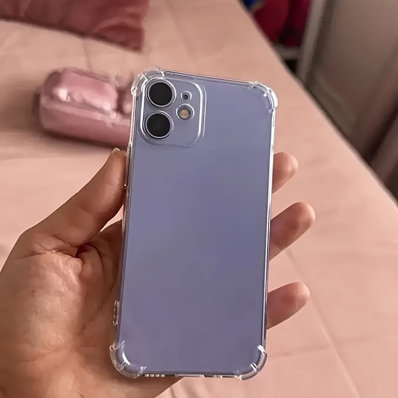 TEMU Phone Case - Pack Of 5 Shockproof Tpu Transparent Phone Cases For Iphone 17, 16, 15, 14, 13, 12, 11 Pro Max, 17 Air, 14 Plus, X, Xs Max, Xr, 8, And 7 Plus Back Cover
