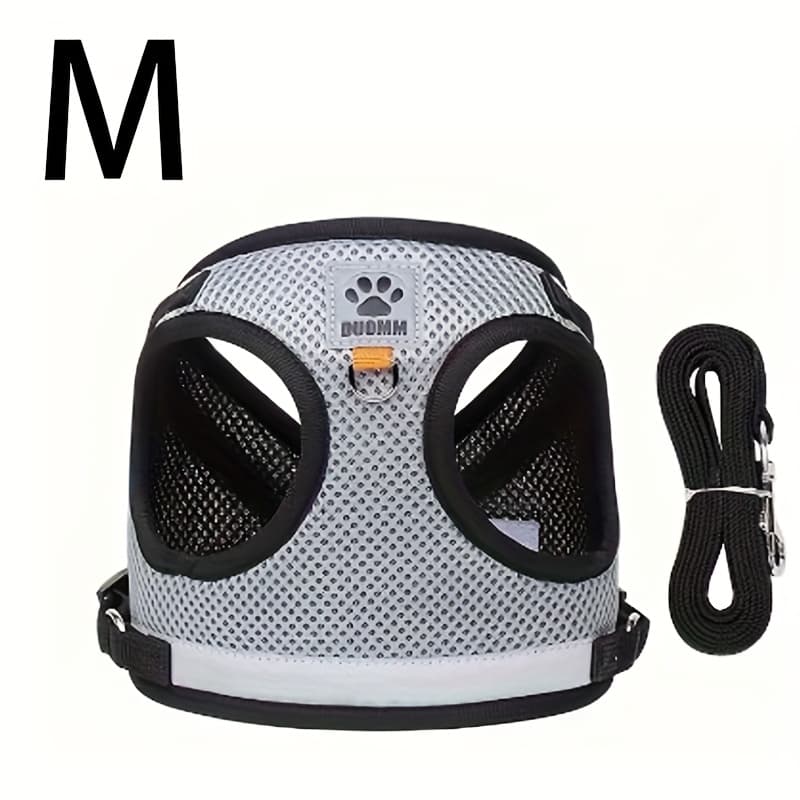 TEMU Cat And Dog Leash Set, Vest-style Pet Harness With Anti-escape Leash, Suitable For Cats And Dogs, Breathable Mesh Leash, Anti-breakaway
