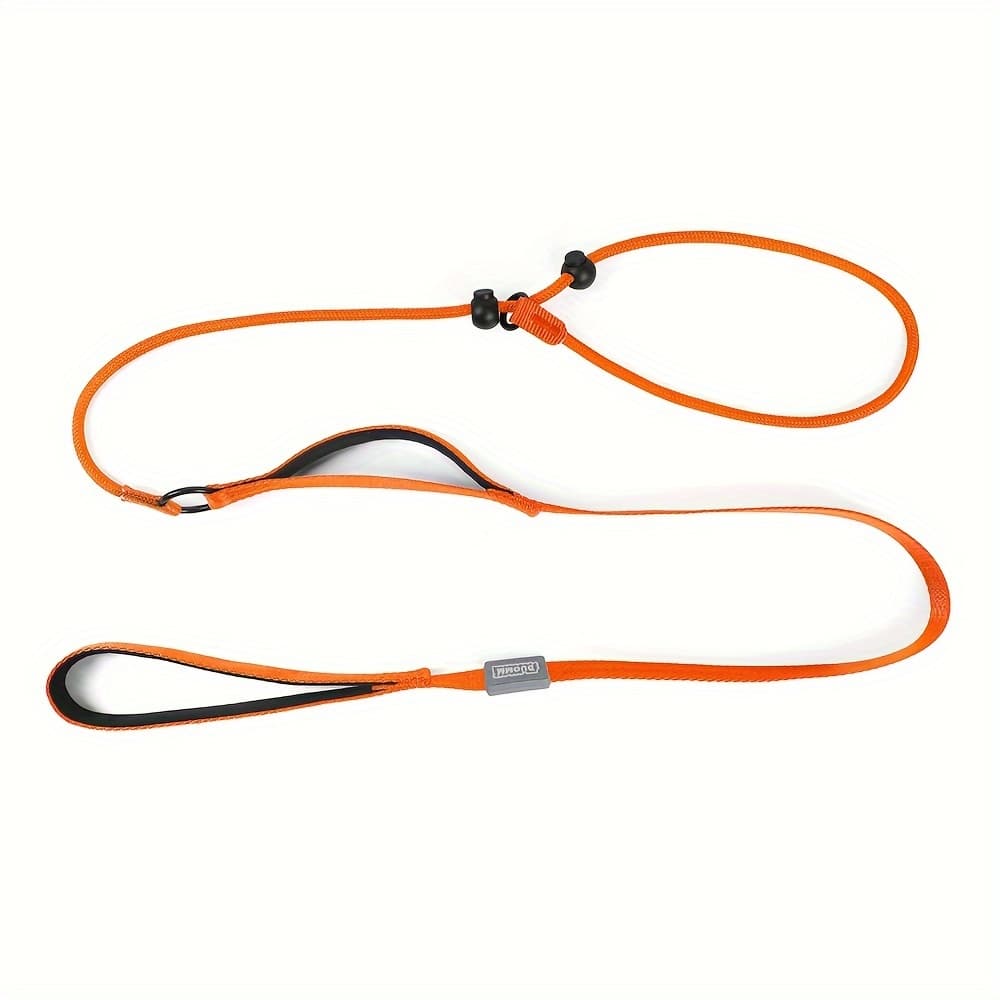 TEMU Dog Training Slip Lead Leash - Durable Polyester Fiber Rope, Adjustable Loop, Reflective, Lightweight, For Walking & Training Dogs - In Multiple Colors