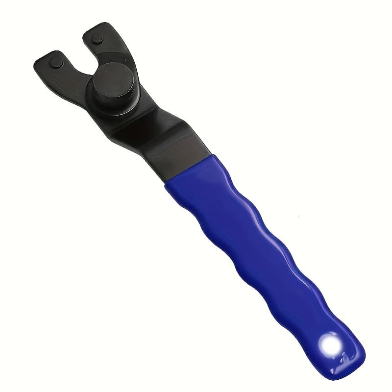TEMU Adjustable Angle Grinder Wrench Key With Plastic Handle, Suitable Tools With An Opening Range Of 10-30mm