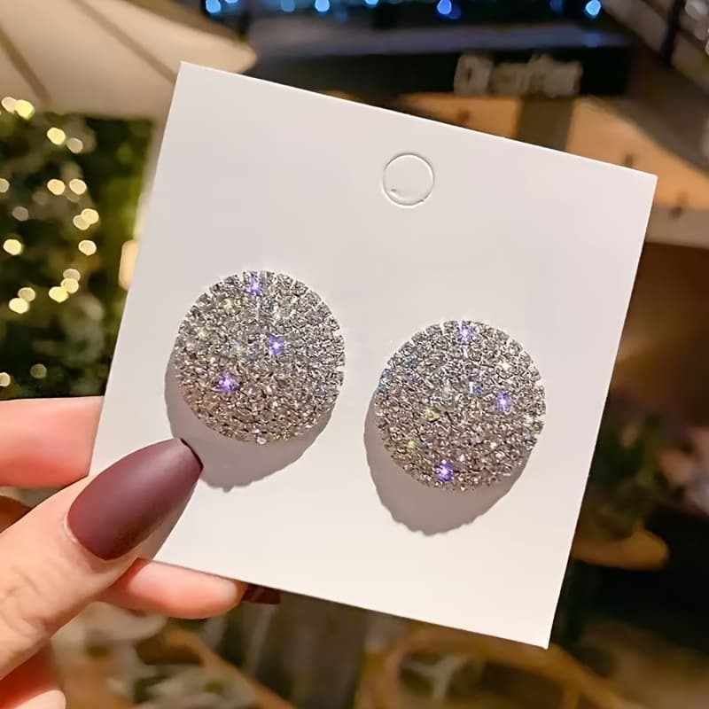 TEMU French- Classic Stud Earrings, Versatile Light Jewelry