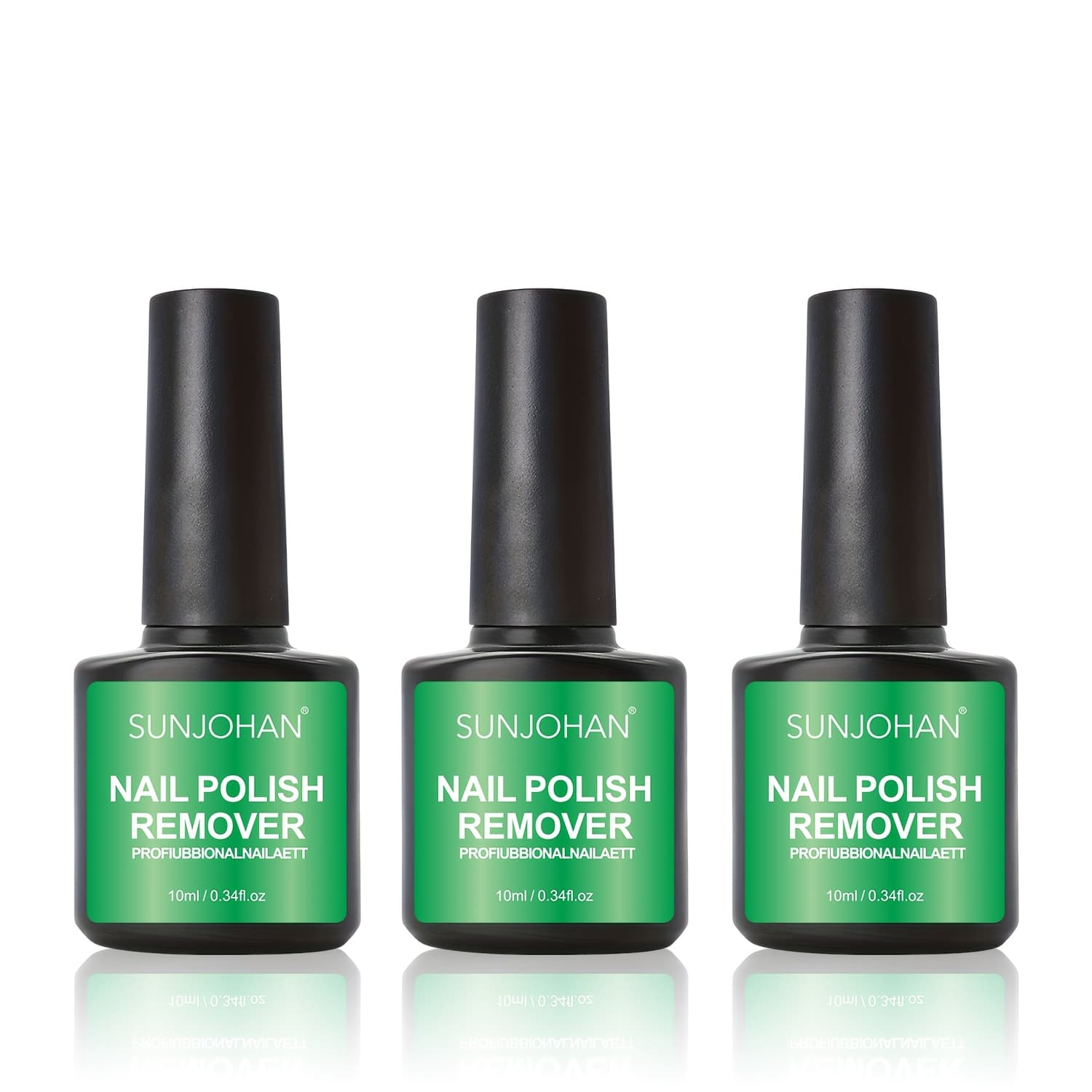 TEMU Sunjohan 3pcs Gel Nail Remover, Gel Polish Remover, Removes Nail Gel -3 Mins, No Soaking & No Wrapping Needed, Professional Manicure Liquid With Basic Nail Tools