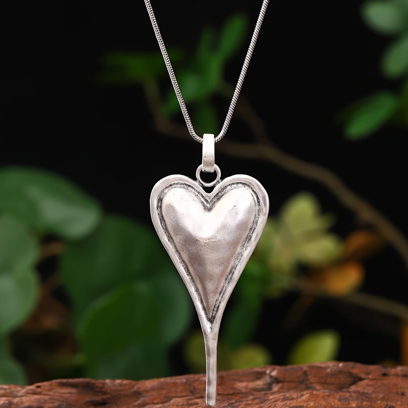 TEMU 1pc Fashion Pendant Necklace For Woman Additions Golden And Silvery Necklaces Daily Party Prom Vacation Music Festival Valentine's Day Jewelry Gift