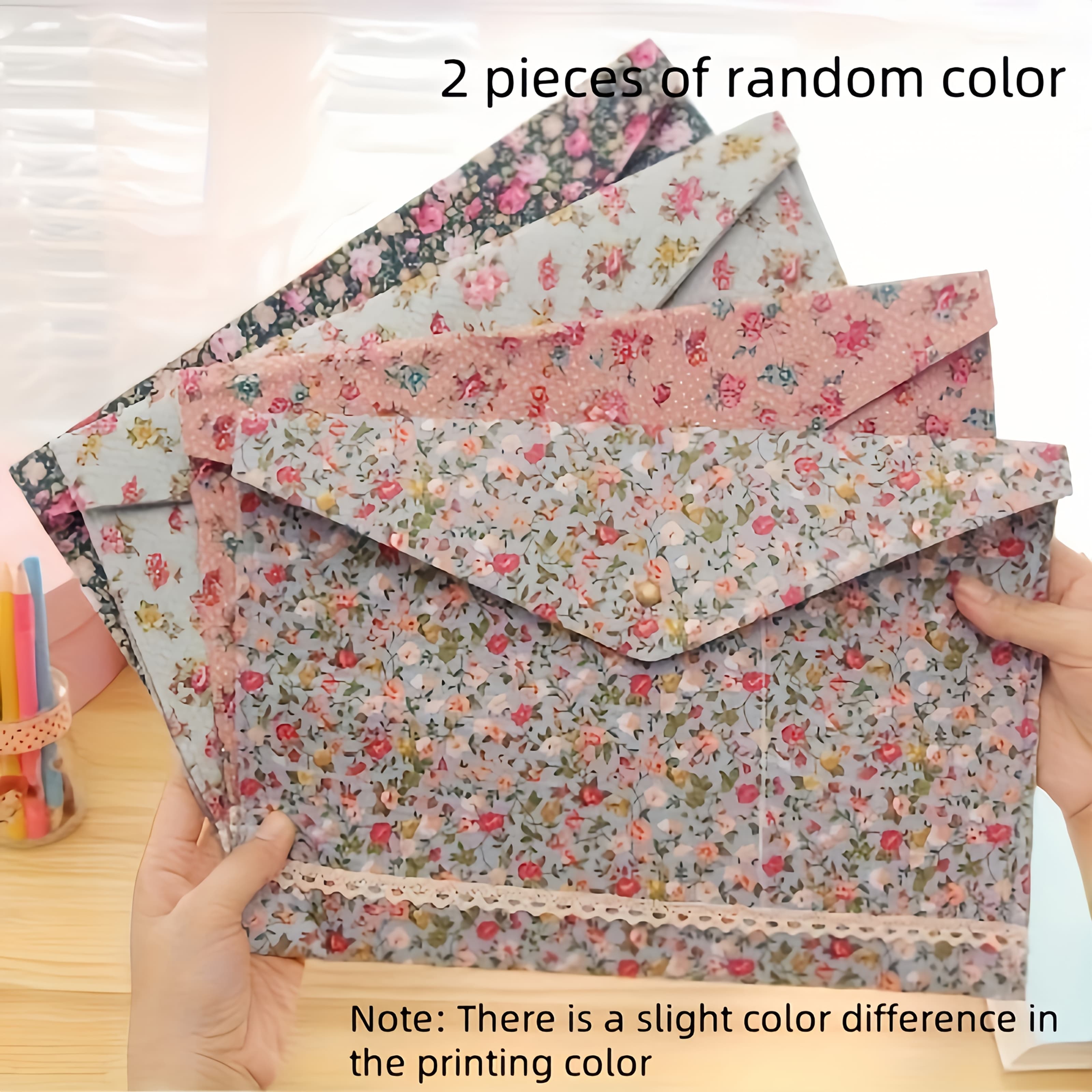TEMU 2/4pcs Document Organizers - High-quality Fashion Printed Design | Large Capacity Office, Home, And School Document And Receipt Storage