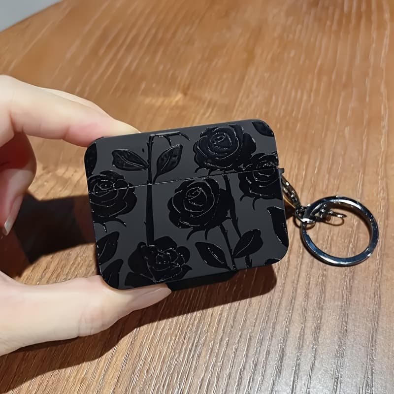 TEMU Rose Earphone Case Protective Cover, Suitable For Airpods 1/2, 3, Pro/