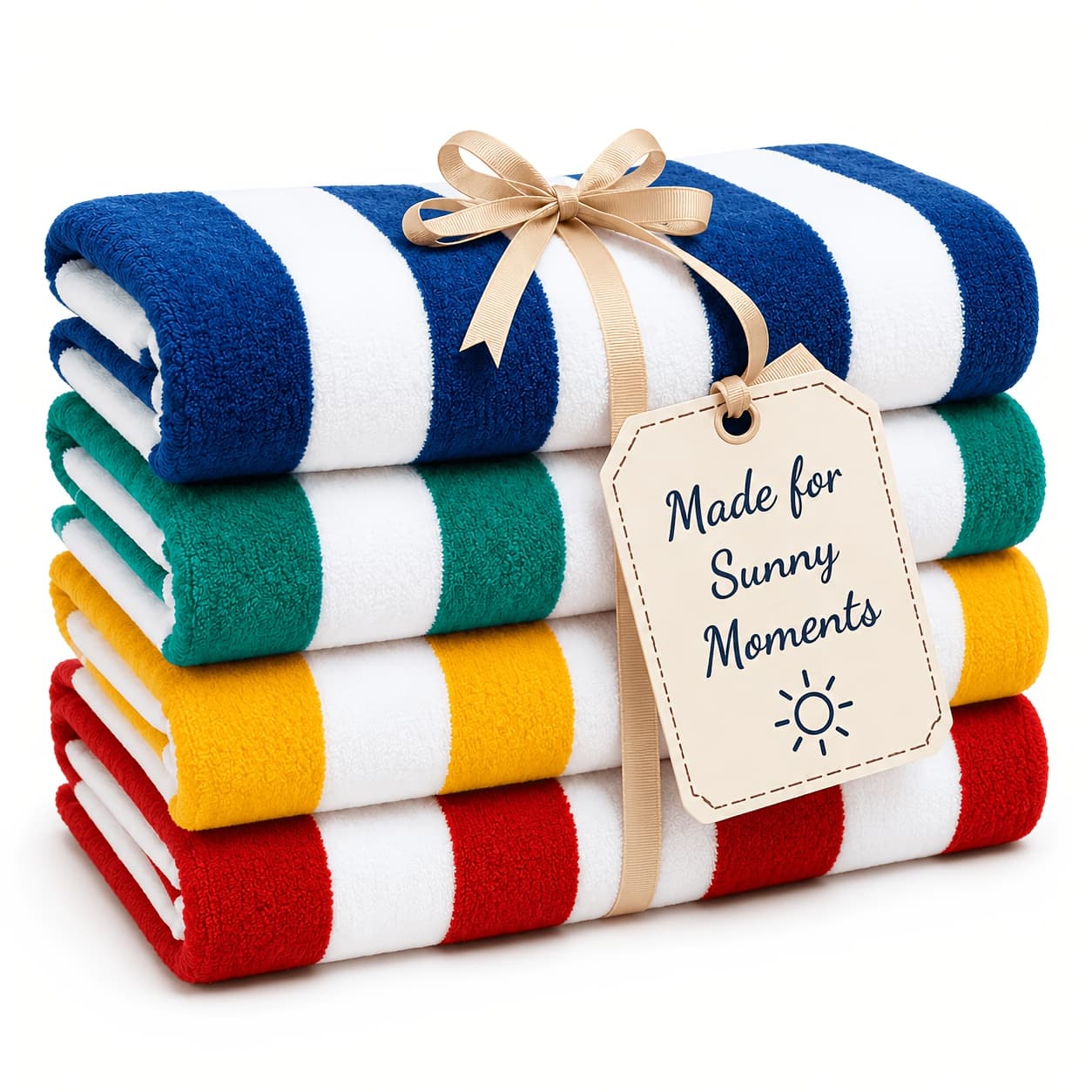 TEMU 2/4pcs Oversized Striped Beach Towels, , Quick-dry And Sand-free, Stylish Vacation- Beach Photos, Ideal For Beach, Swimming, Surfing, Yoga, Camping, Travel, And Bathing.