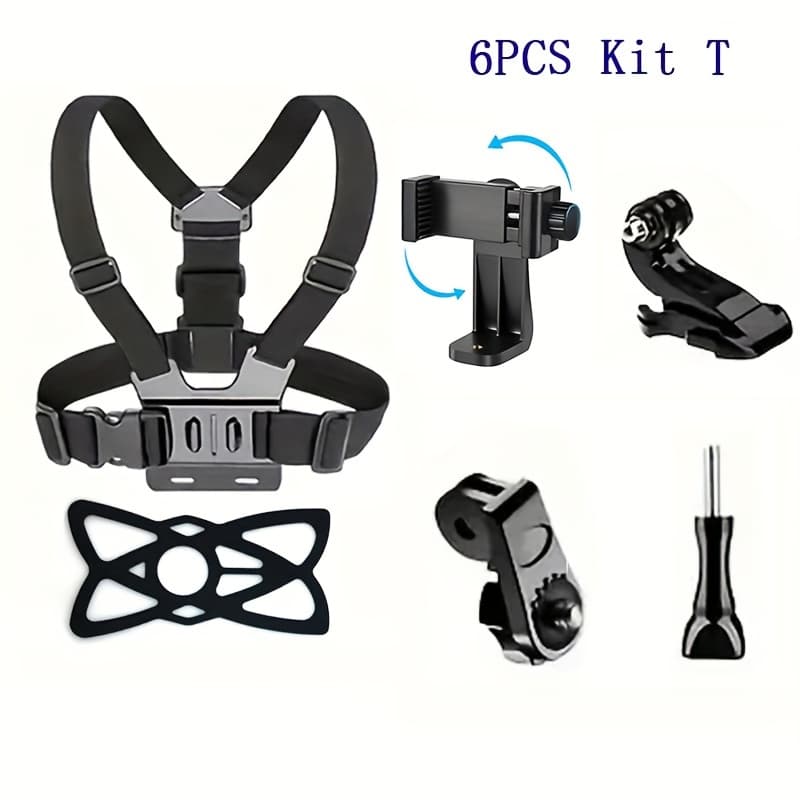 TEMU Phone Mount Set Action Camera Mount First-person View Mount Set