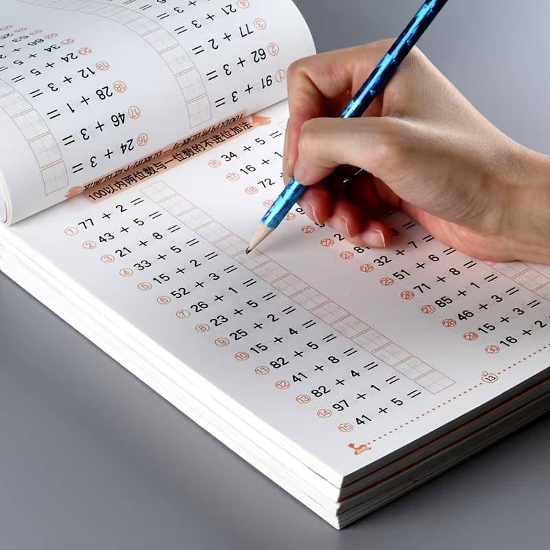 TEMU A 95-page Workbook To Improve Thinking And Skills. A Basic Practice Book For Math Addition And Subtraction, A Gift For Birthdays, Christmas, And Halloween, A Math Learning Tool
