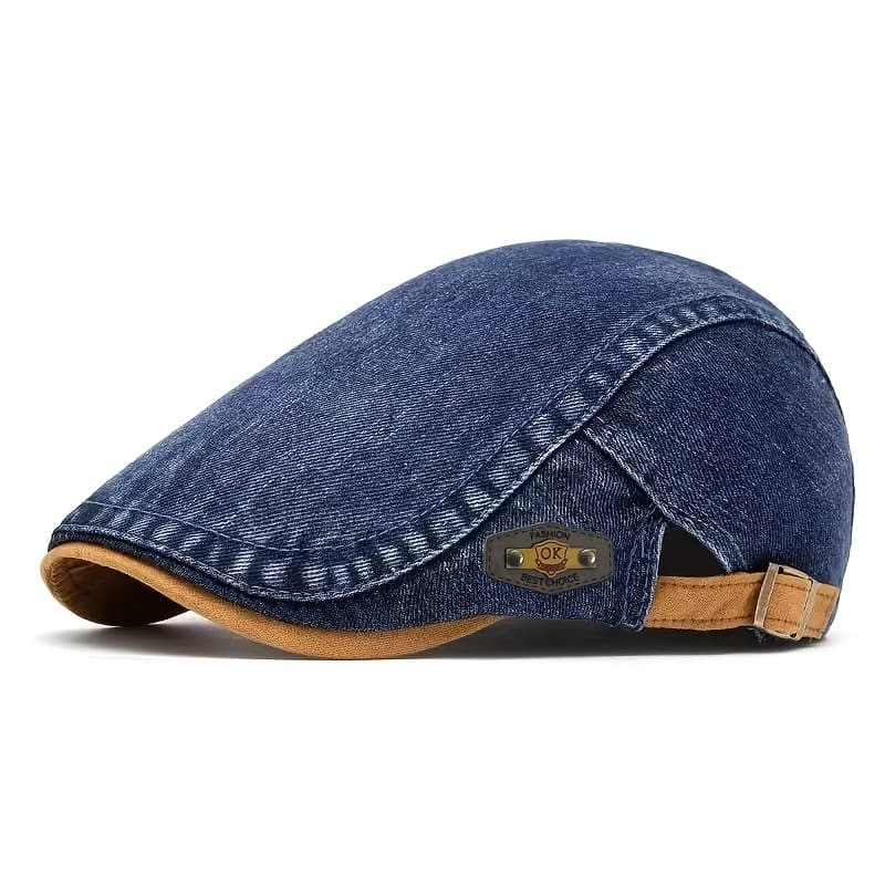 TEMU Vintage Casual Men's Beret, British Design Showcasing Fashion And Trend. Offers Good , Suitable For Winter And All . Durable Material Ideal For Daily Headwear, . Festive Accessory For Christmas