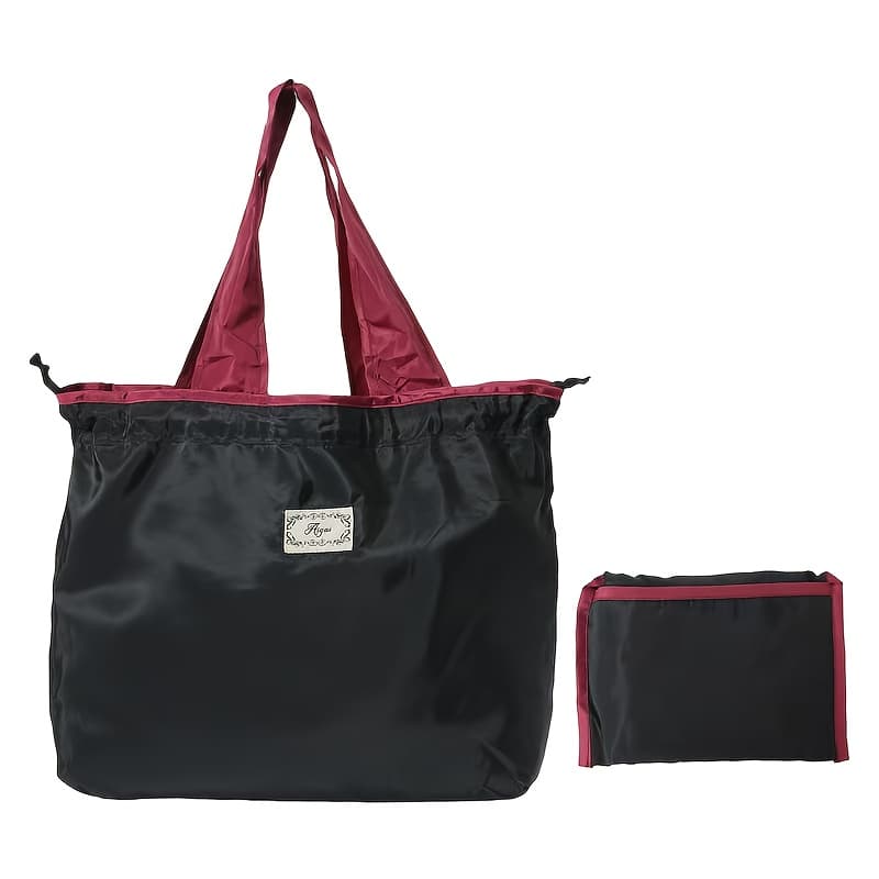 TEMU 1pc Large-capacity Foldable Tote Compatible For &, Grocery Shopping, Gym, Travel - Lightweight Drawstring Closure, Multi- With Geometric Prints, Spacious Carryall (collapsible)