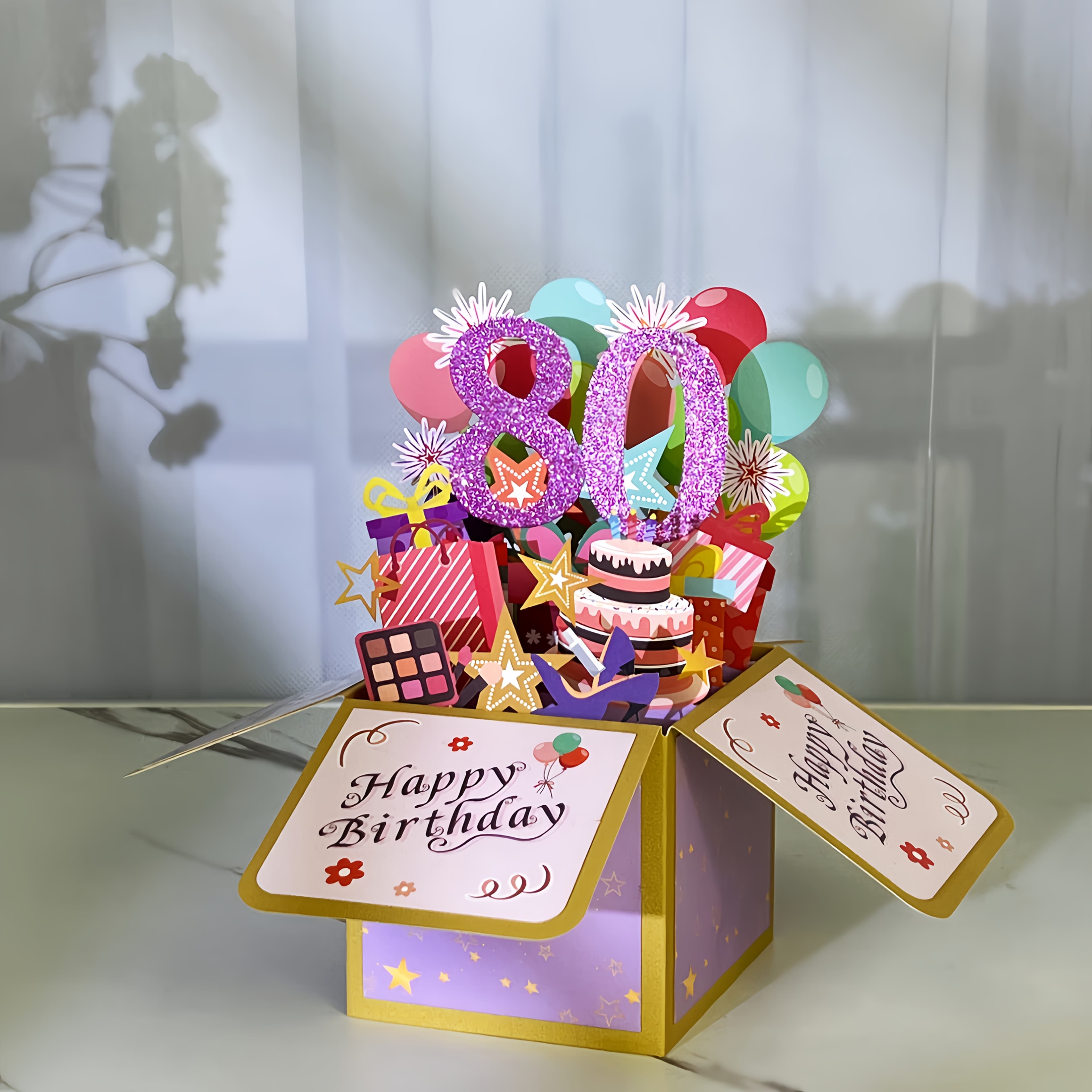 TEMU Swammcard 80th Milestone Birthday Card For 80 Year / - 3d Mechanic With Envelope, Milestone Age Card For 80 Years Celebration, Milebirthdays Card