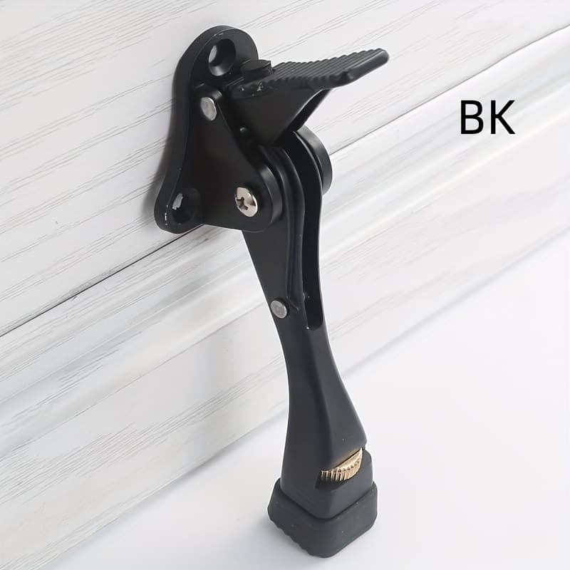 TEMU Adjustable Foot Pedal Door Top With Three-hole Fixation, Thickened Base, And Anti-wear Anti-collision Door Top