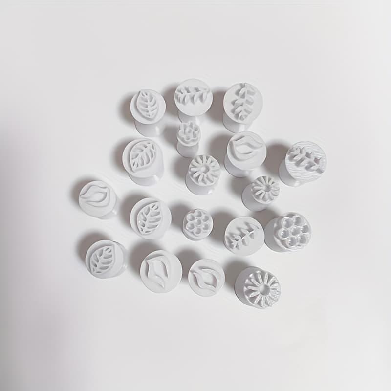 TEMU 1 Set Of Luxury Pottery Tools, Stamps, Clay Stamps, Suitable For Unique Soil Pressing, Durable Pvc Material, Perfect For Diy Crafts And Art , Christmas And Birthday Gift Diy Pottery Mold Set