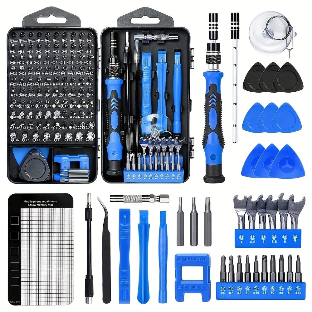 TEMU 138 In 1 Diy Repair Kit, Precision Screwdriver Tool Kit With Mini Wrench And Screw Remover, Suitable For Phones, Tablets, Watches, Cameras Repairs Etc.