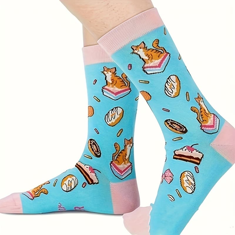 TEMU 1 Pair Of 2025 Best Daughter English Letter Socks, Hand Wash Or Cleaning, Solid Color Fabric