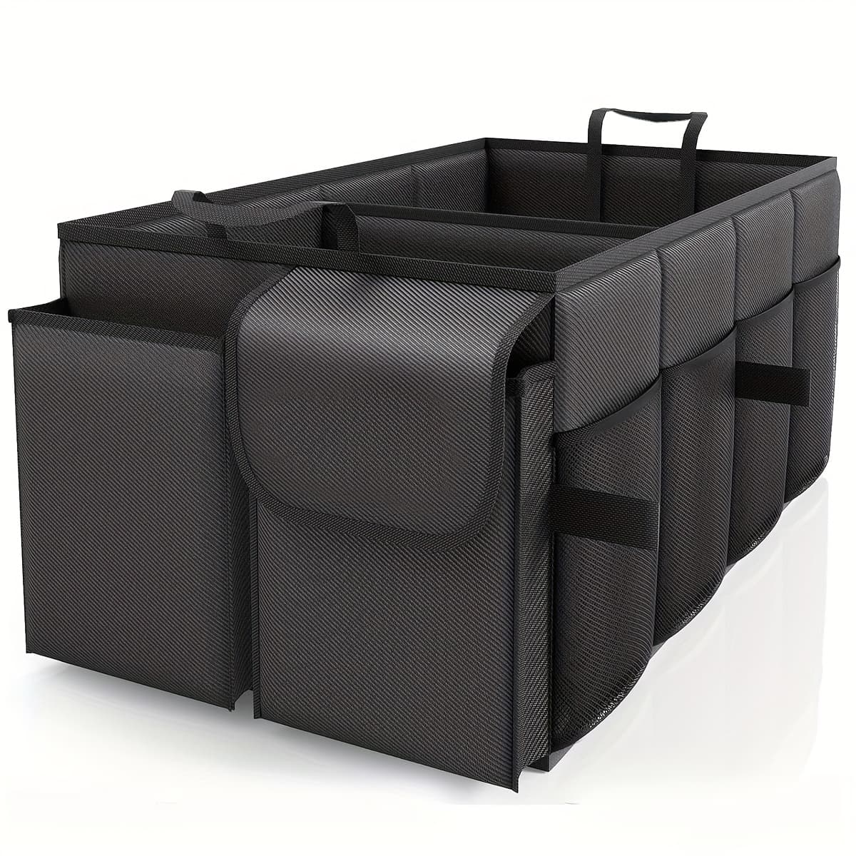 TEMU Foldable Car Trunk Organizer, Waterproof Car Organizer, Portable Large Capacity Trunk Organizer, Universal Version