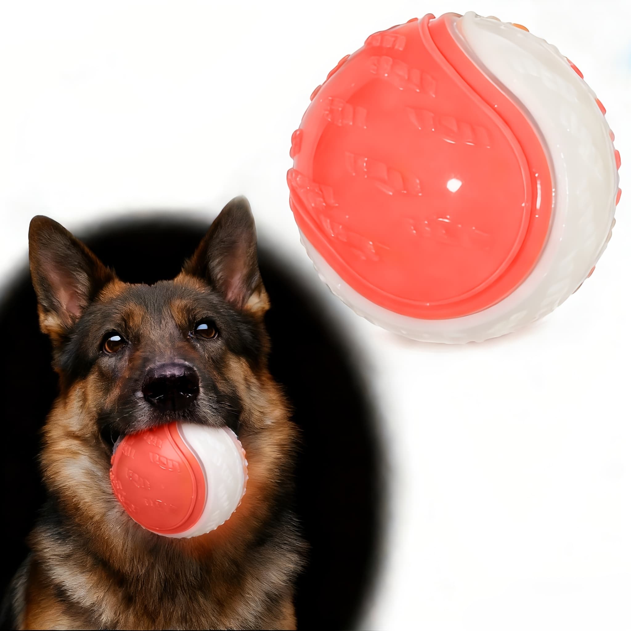 TEMU Ball, 2.5-inch Squeaky Toy For Dogs, Designed For Small And Medium-sized Dogs, Sturdy Fetch Toys And Chew Toys For Puppies, Without Battery