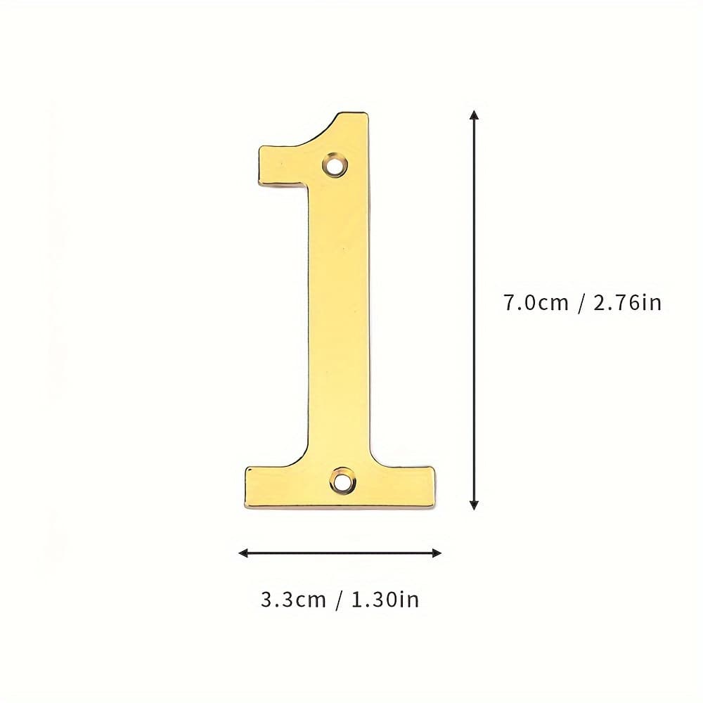 TEMU 1pc Large -out Number Plate With Screws For Hotel, Restaurant, Home, And Commercial Use