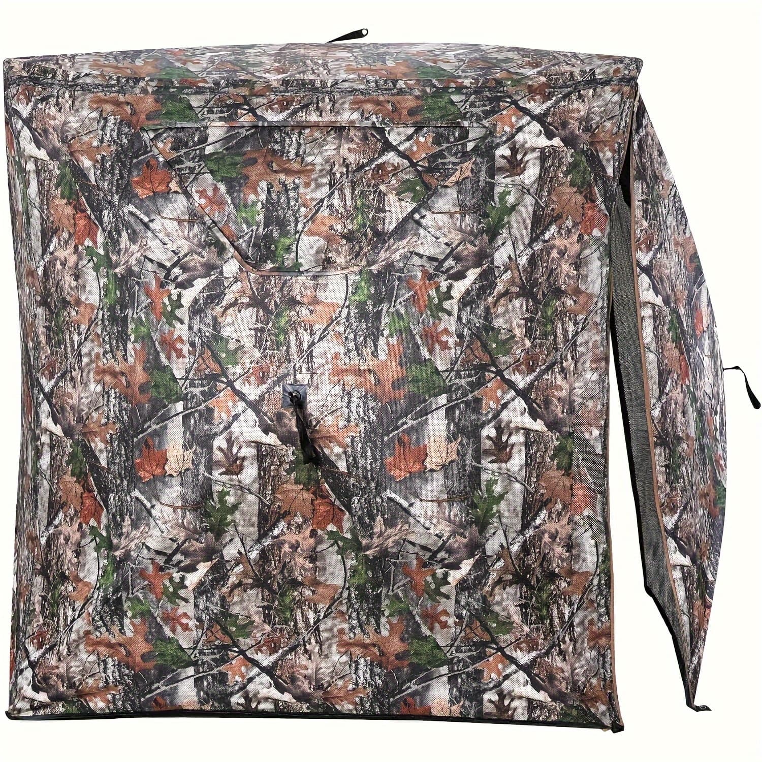 TEMU 1pc Hunting Blind, Ground Blinds For Deer Hunting 2-3 Person, 270 Degree See Through Pop Up Blind For Deer And Turkey Hunting
