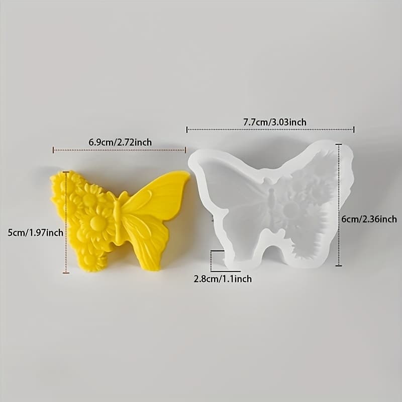 TEMU 1pc Silicone Mold Suitable For Diy & Flower Scented Candles, Resin, Wax Releases - Irregular Shape Mold, & Clean, For Craft, Diffuser Molds, Wax/resin Molds (silicone)