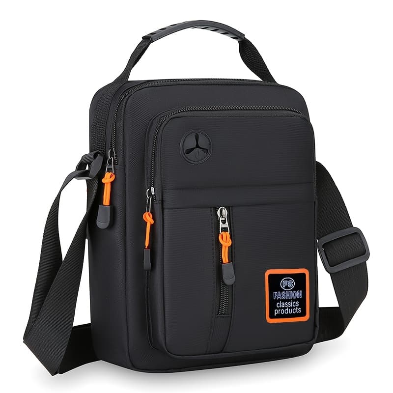 TEMU Stylish Men's Crossbody Bags, Handbags, And Shoulder Bags. With An Earphone Jack, Multiple Pockets, And A Pocket. Suitable For Casual Commuting, Vacation Trips, , And A Great Holiday Gift