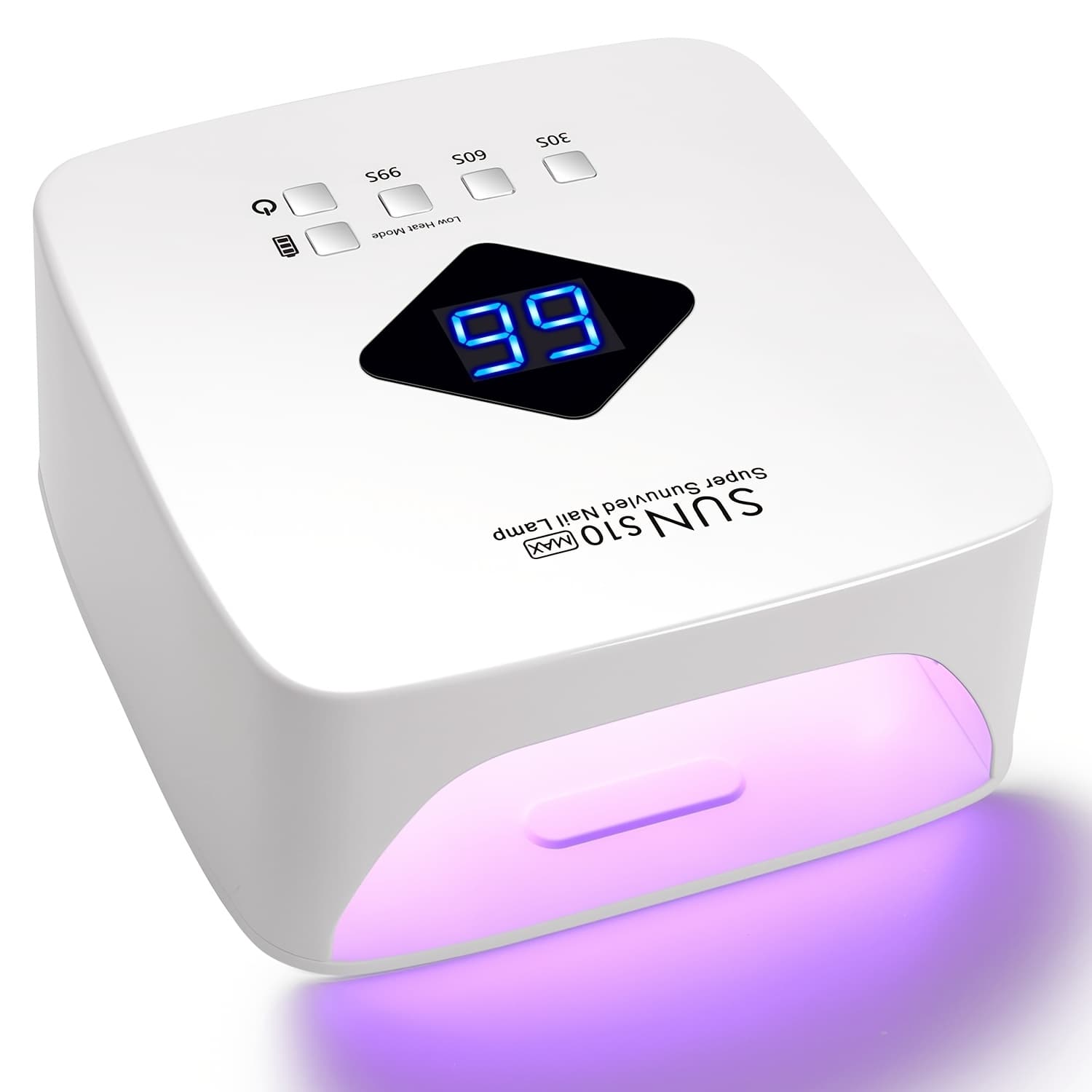 TEMU Rechargeable Professional Nail Dryer With 30 Beads, Featuring And 3 Timer Settings For For Home And Salon Applications