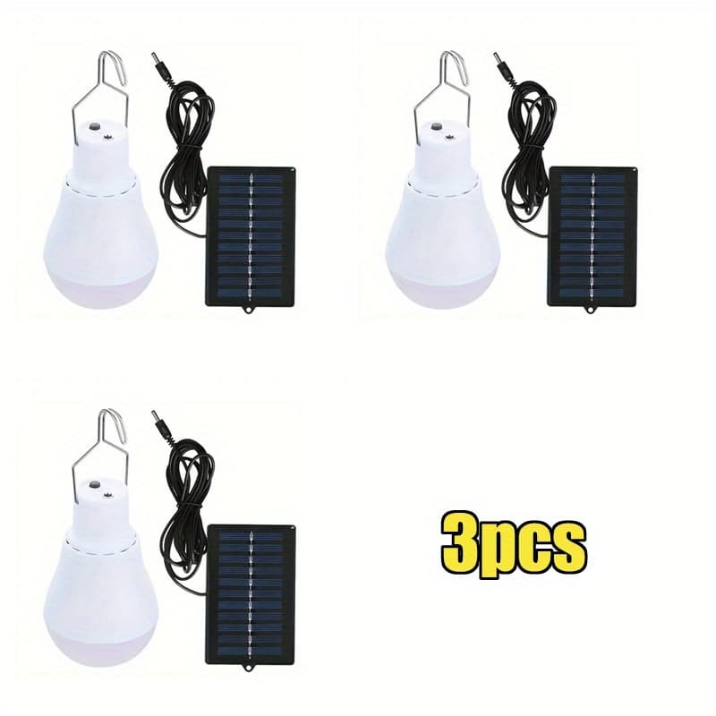 TEMU 3/4pcs -powered Led Bulbs - Emergency Lighting With Portable Hook Floodlight, 3 Lighting For Garden, Camping, Fishing, Lantern, Night Light & Emergency Use