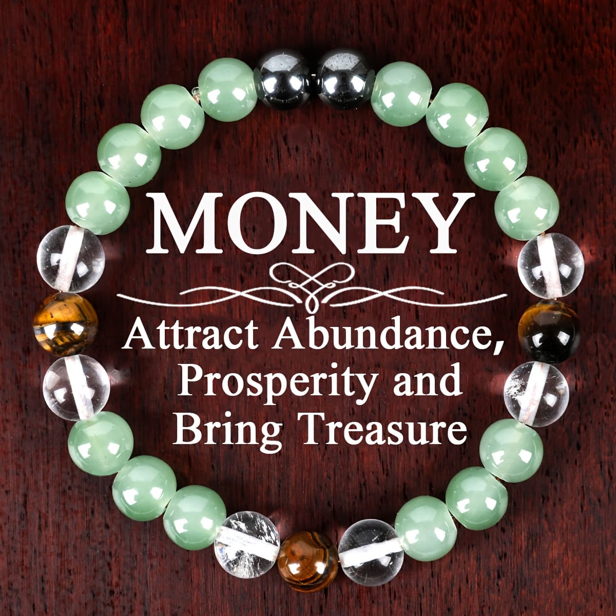 TEMU 8mm Natural Tiger Eye And Handcrafted Crystal Bead Bracelet, Ideal Accessory For Couples, Perfect Jewelry Gift For Valentine's Day For Mothers, Women, , ,
