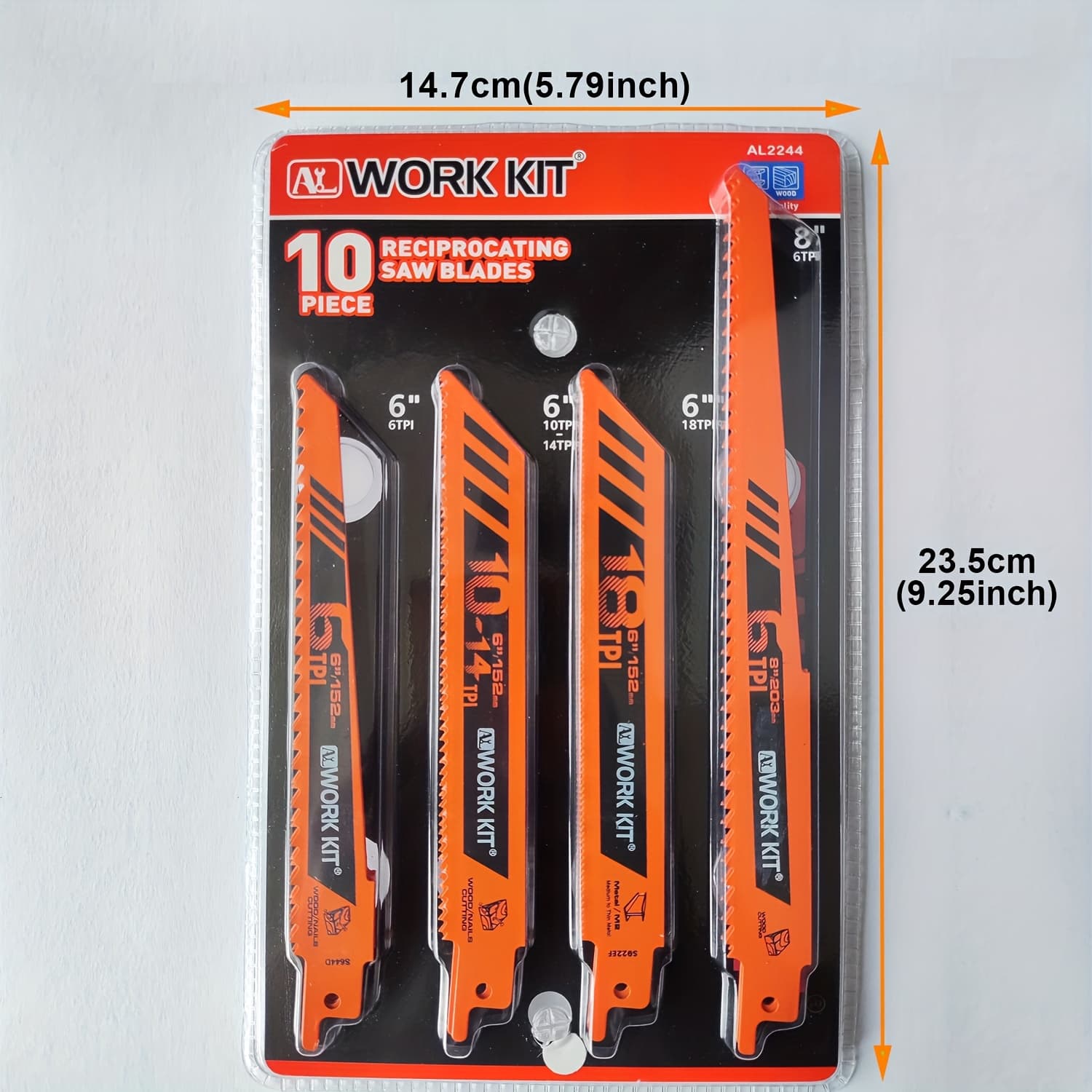 TEMU A Set Of Reciprocating Saw Blades, 10pcs For Repeated Cutting, Suitable For Wood Or Metal. A Great Gift.