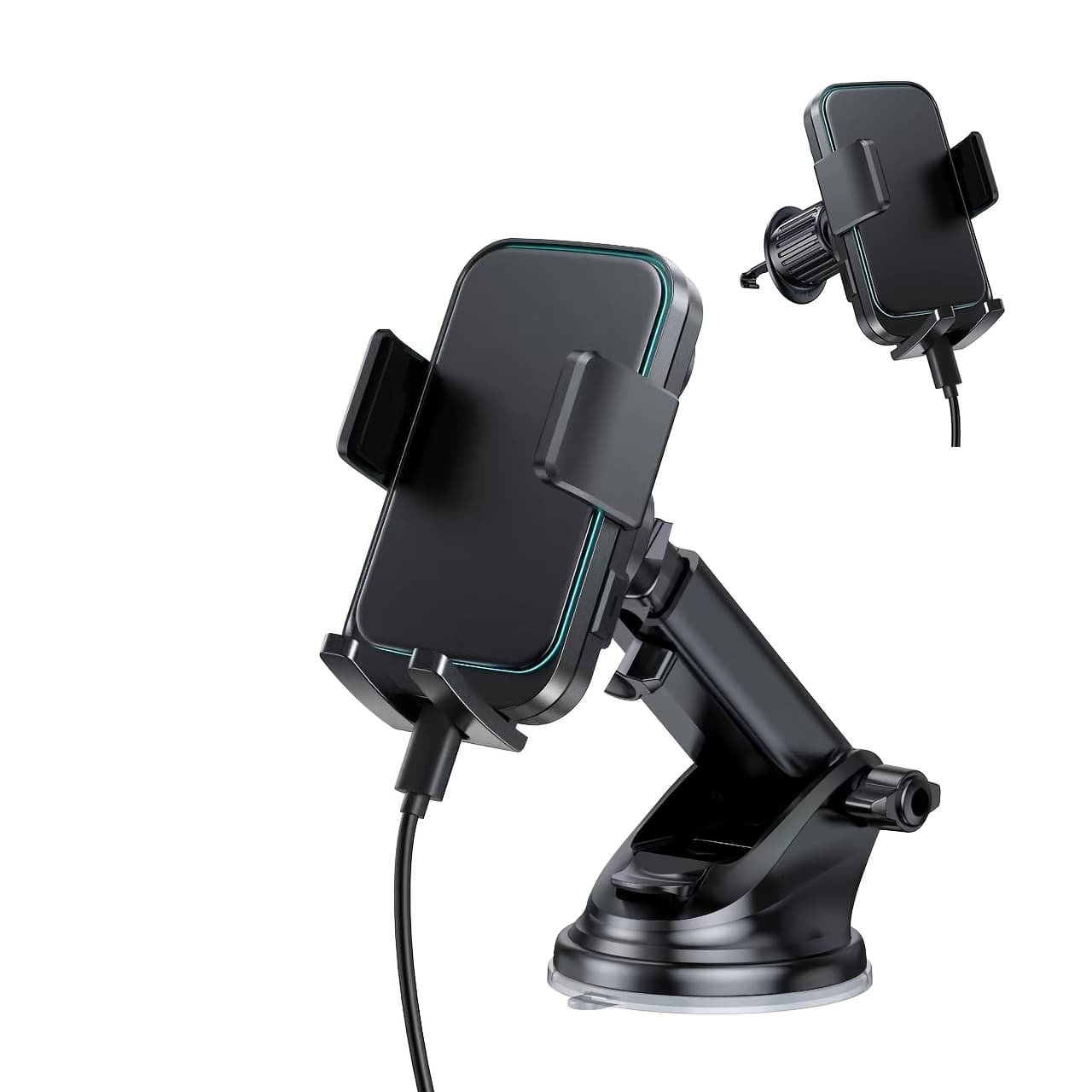 TEMU Wireless Car Charger, 15w Fast Charging Auto Clamping Car Charger Phone Mount Phone Holder For 15 14 13 12 11 Pro Max Xs, S23 S22 S21, S20, S10+ Fathers Day Gift For Mom Dad